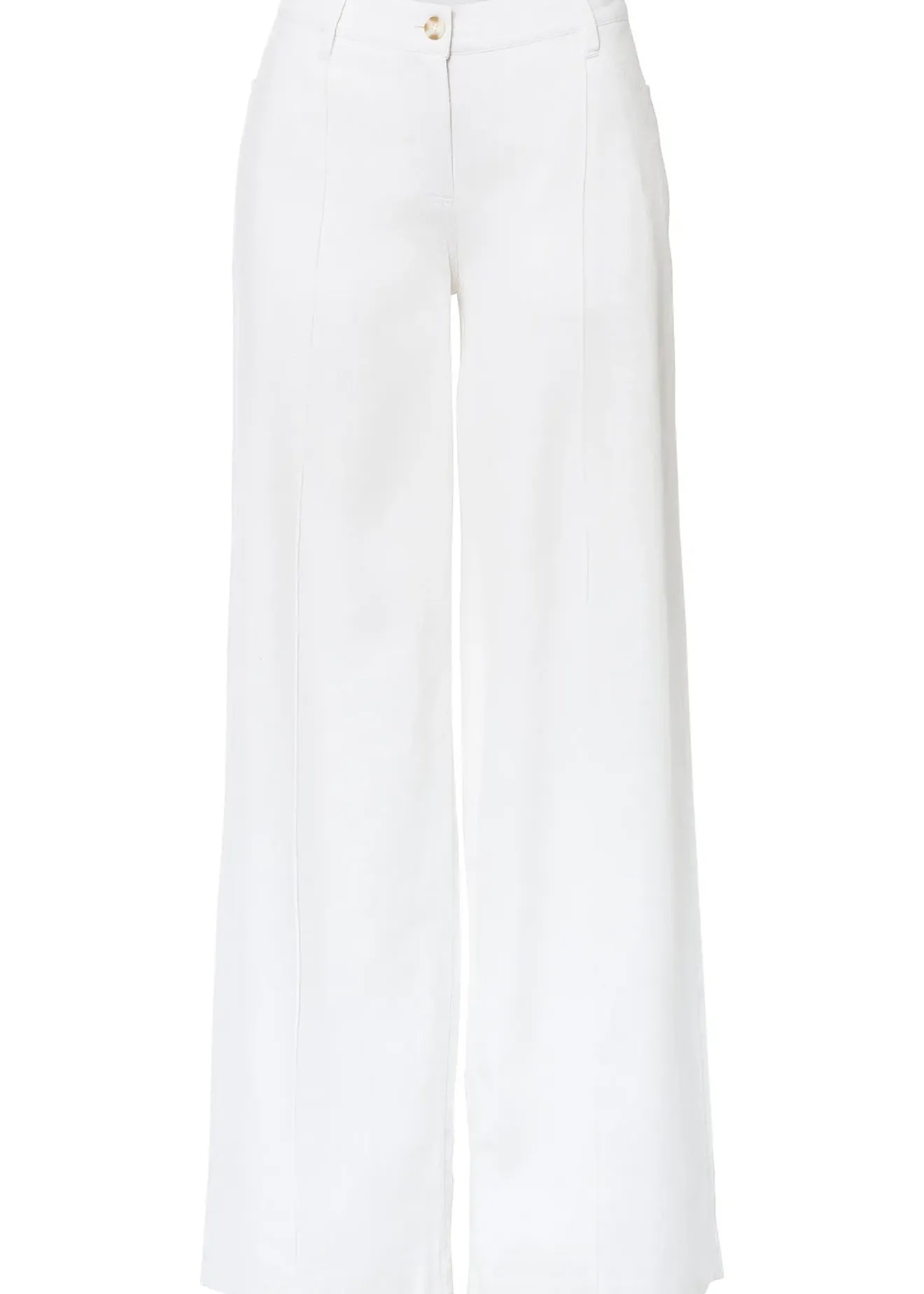 Femme bonprix Tailles Petite|Pantalon palazzo léger en lin mélangé