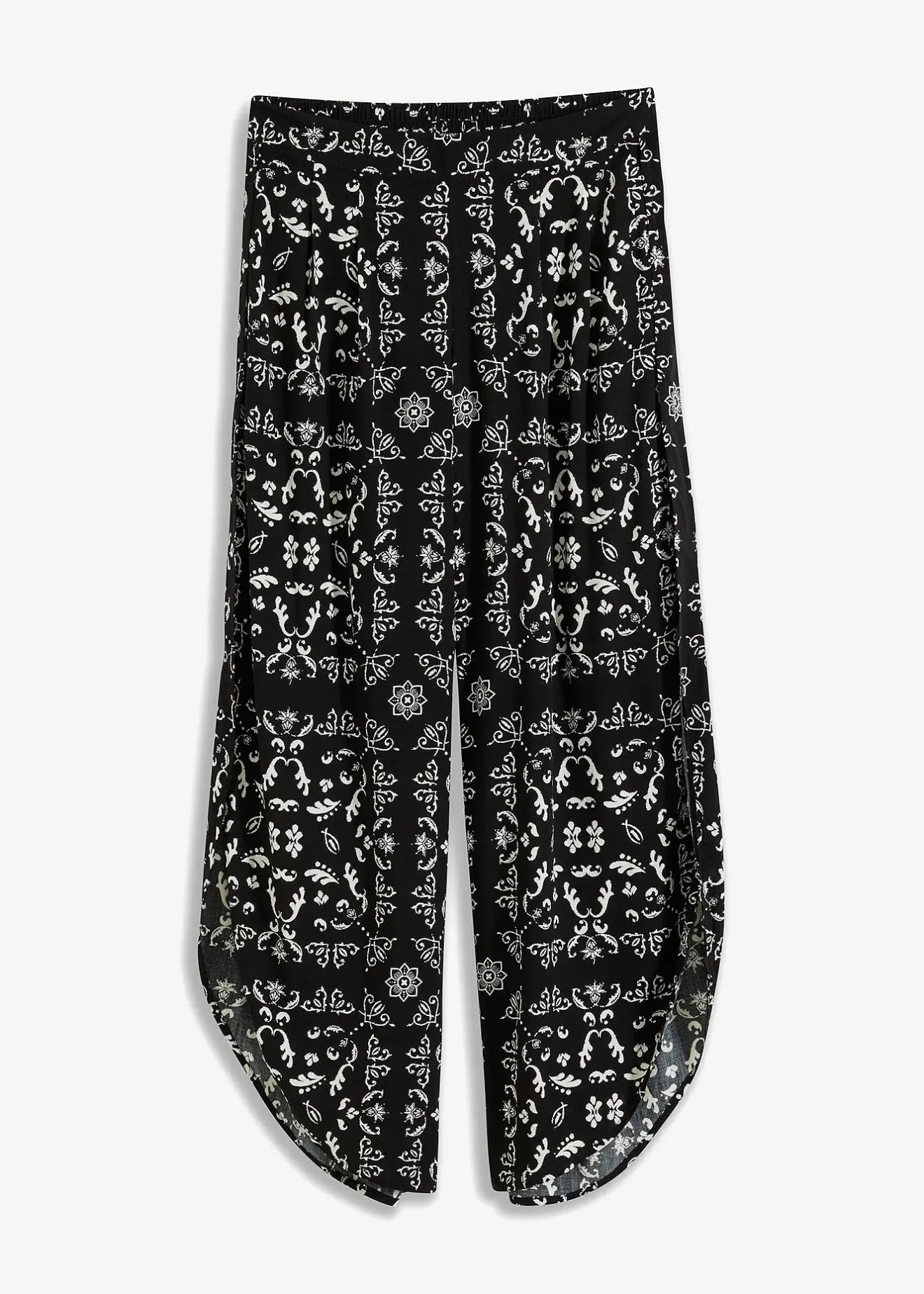 Femme bonprix Pantalons|Pantalon paréo fendu sur les côtés