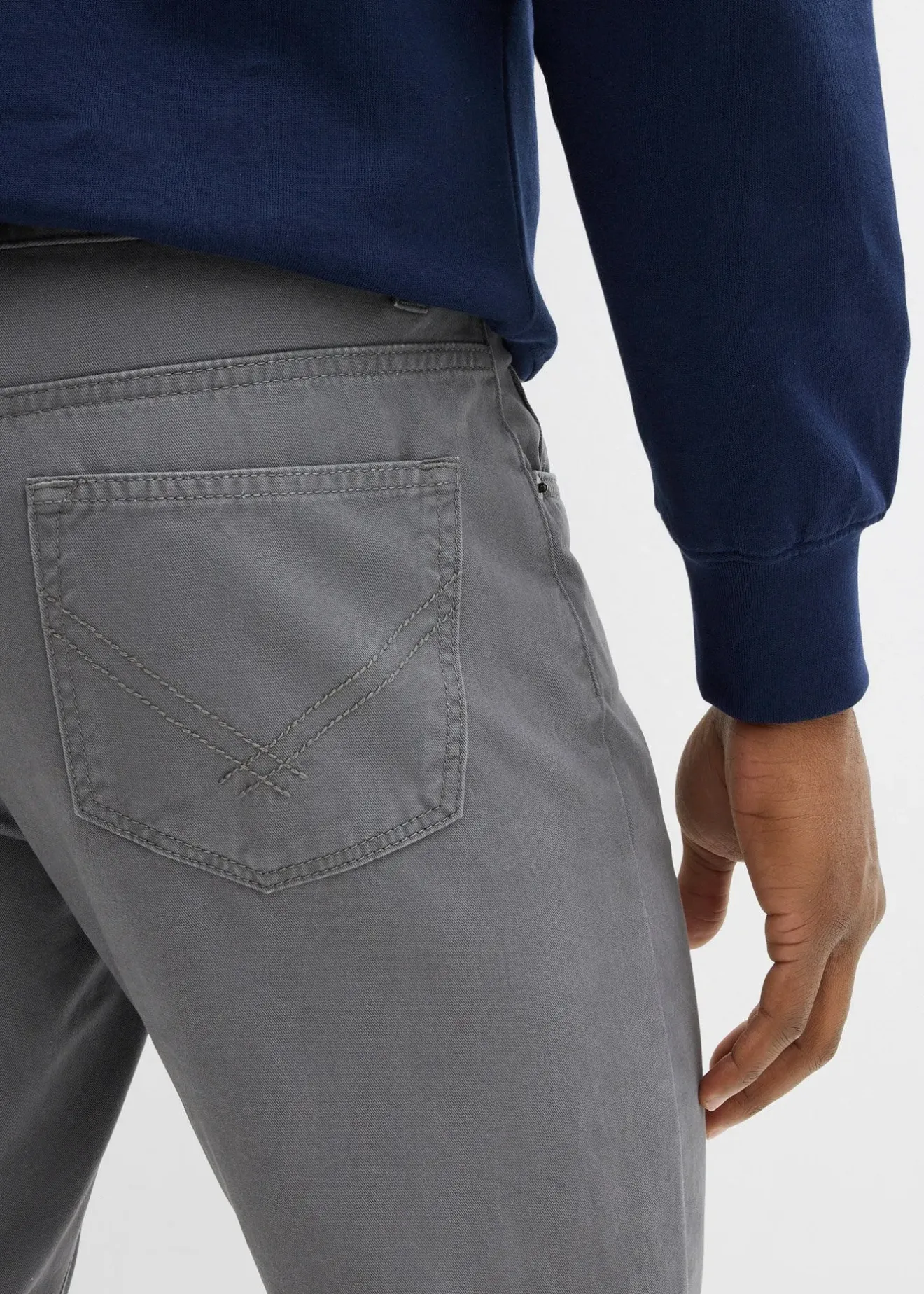 bonprix Pantalon regular en twill, droit, 100% coton|Homme Pantalons