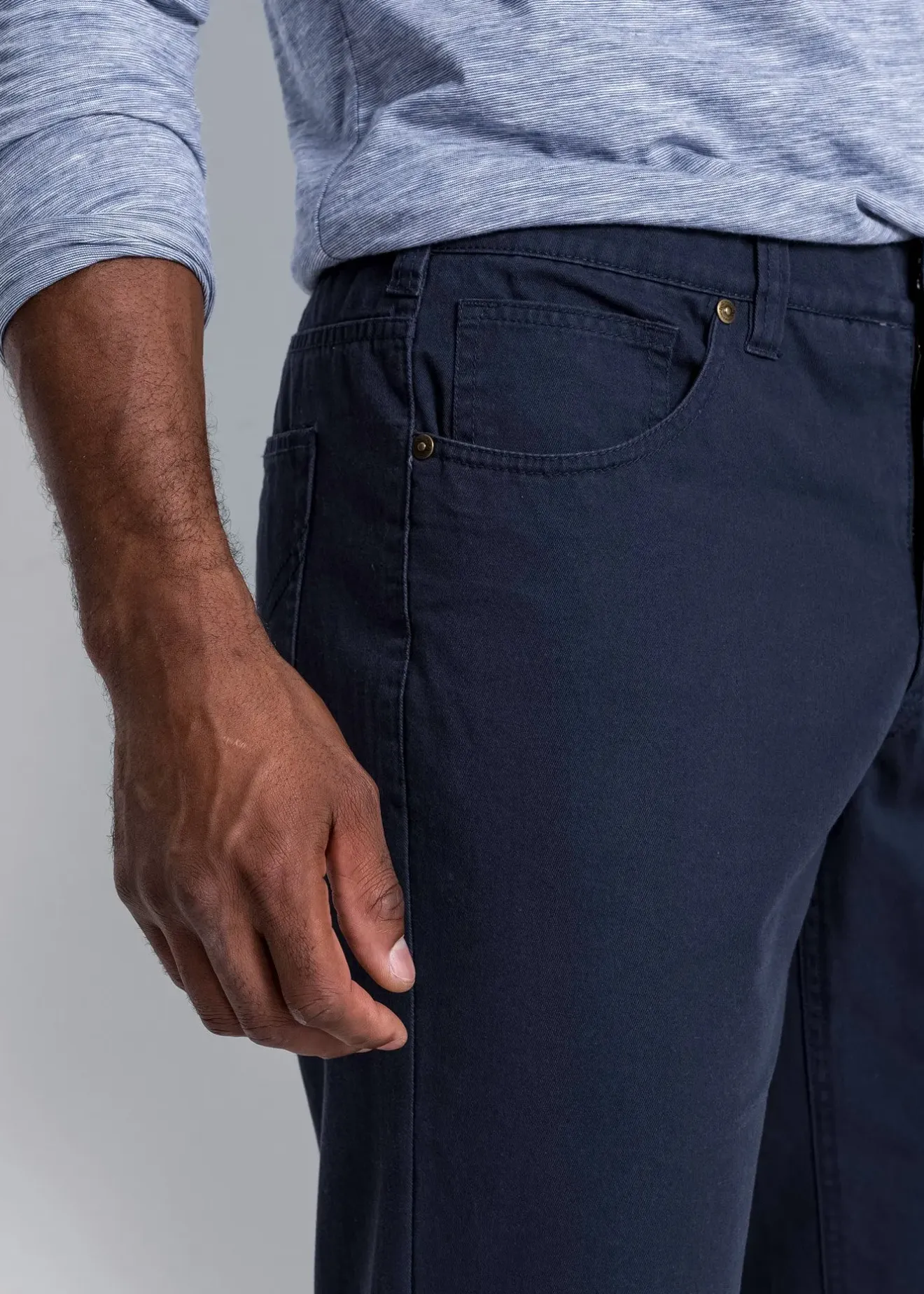 bonprix Pantalon regular en twill, droit, 100% coton|Homme Pantalons