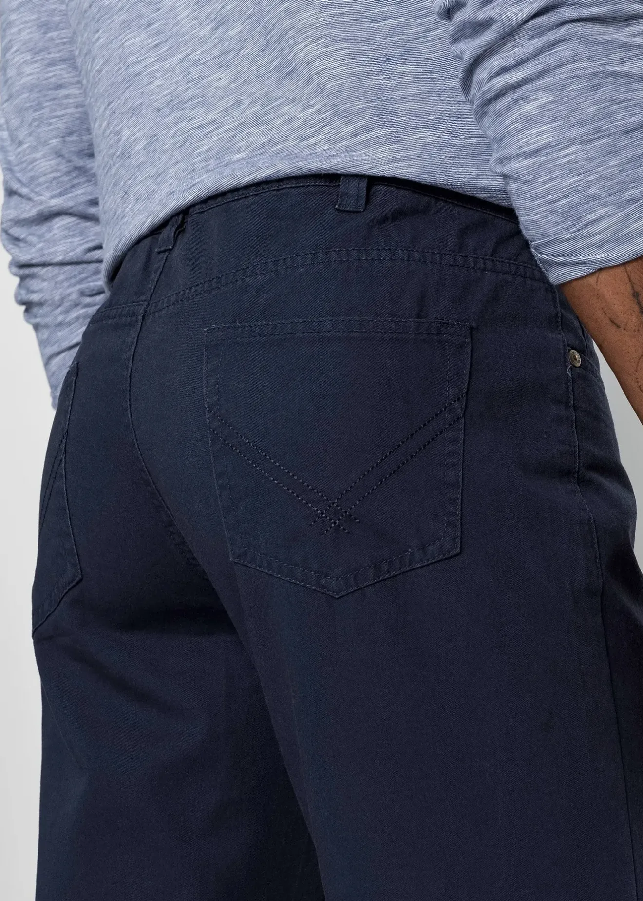 bonprix Pantalon regular en twill, droit, 100% coton|Homme Pantalons