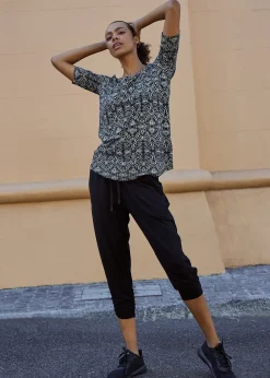 bonprix Pantalon sarouel décontracté avec ourlet resserré|Femme Homewear|Homewear