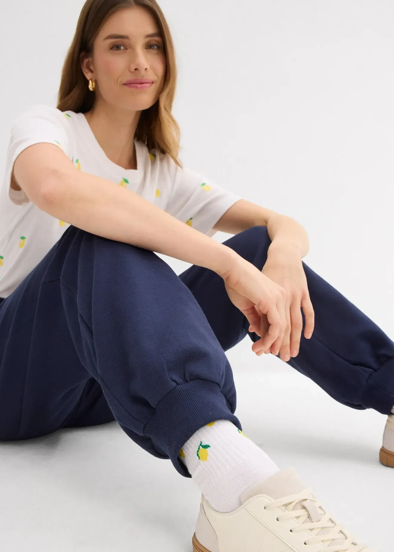 Femme bonprix Vêtements De Sport|Sweats|Pantalon sweat 100% coton