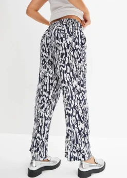 bonprix Pantalon taille élastiquée en viscose fluide|Femme Pantalons