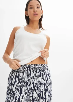 bonprix Pantalon taille élastiquée en viscose fluide|Femme Pantalons