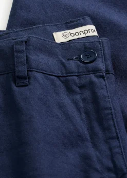 bonprix Pantalon tissé en lin et coton|Femme Pantalons