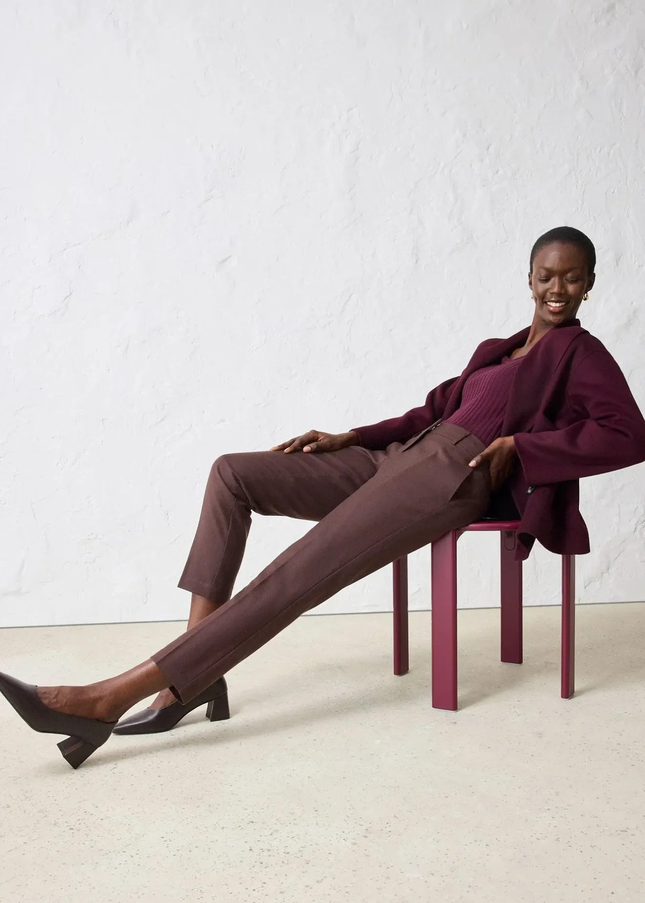 bonprix Pantalon étroit et doux|Femme Premium|Pantalons