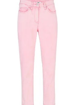 Femme bonprix Pantalons|Pantalon twill raccourci look used