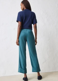 Femme bonprix Premium|Pantalons|Pantalon évasé avec laine