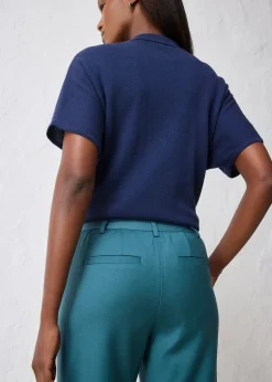 Femme bonprix Premium|Pantalons|Pantalon évasé avec laine