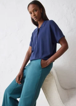 Femme bonprix Premium|Pantalons|Pantalon évasé avec laine