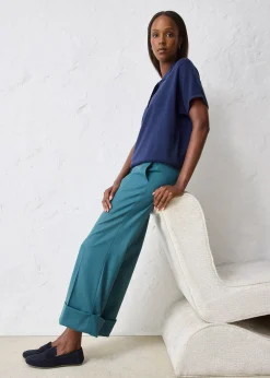 Femme bonprix Premium|Pantalons|Pantalon évasé avec laine