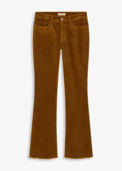 Femme bonprix Pantalons|Pantalon évasé en velours côtelé