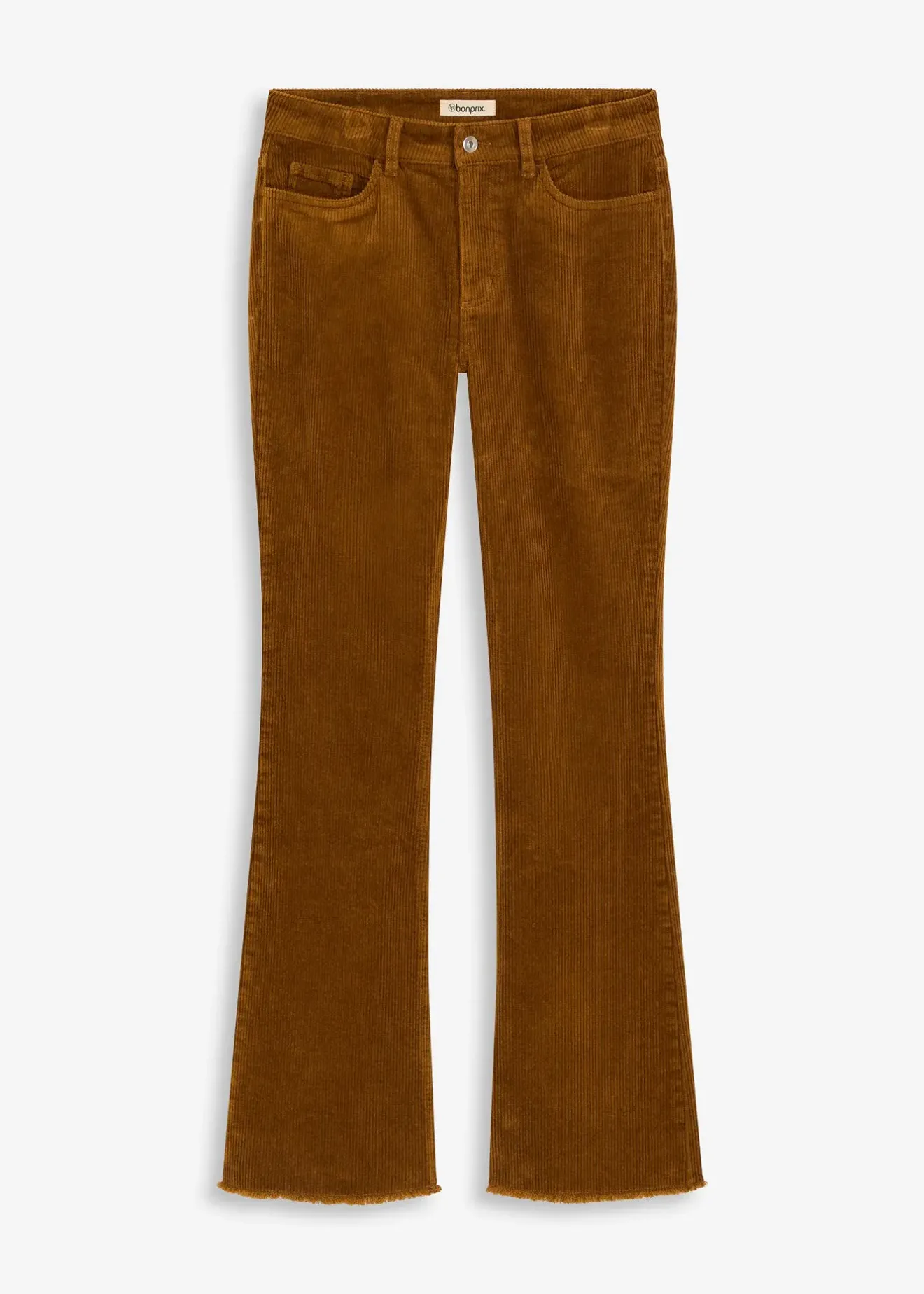 Femme bonprix Pantalons|Pantalon évasé en velours côtelé