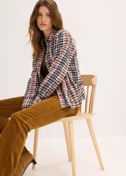 Femme bonprix Pantalons|Pantalon évasé en velours côtelé