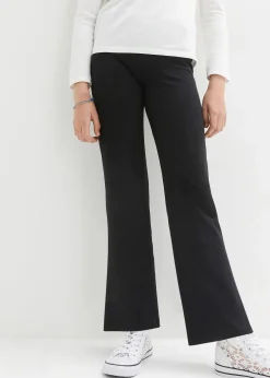 Enfant bonprix Vêtements Enfant|Filles 9-16 Ans·Pantalons & Leggings|Pantalon évasée en coton extensible avec fentes sur les côtés