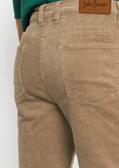 bonprix Pantalon velours côtelé extensible Regular Fit, confortable|Homme Pantalons