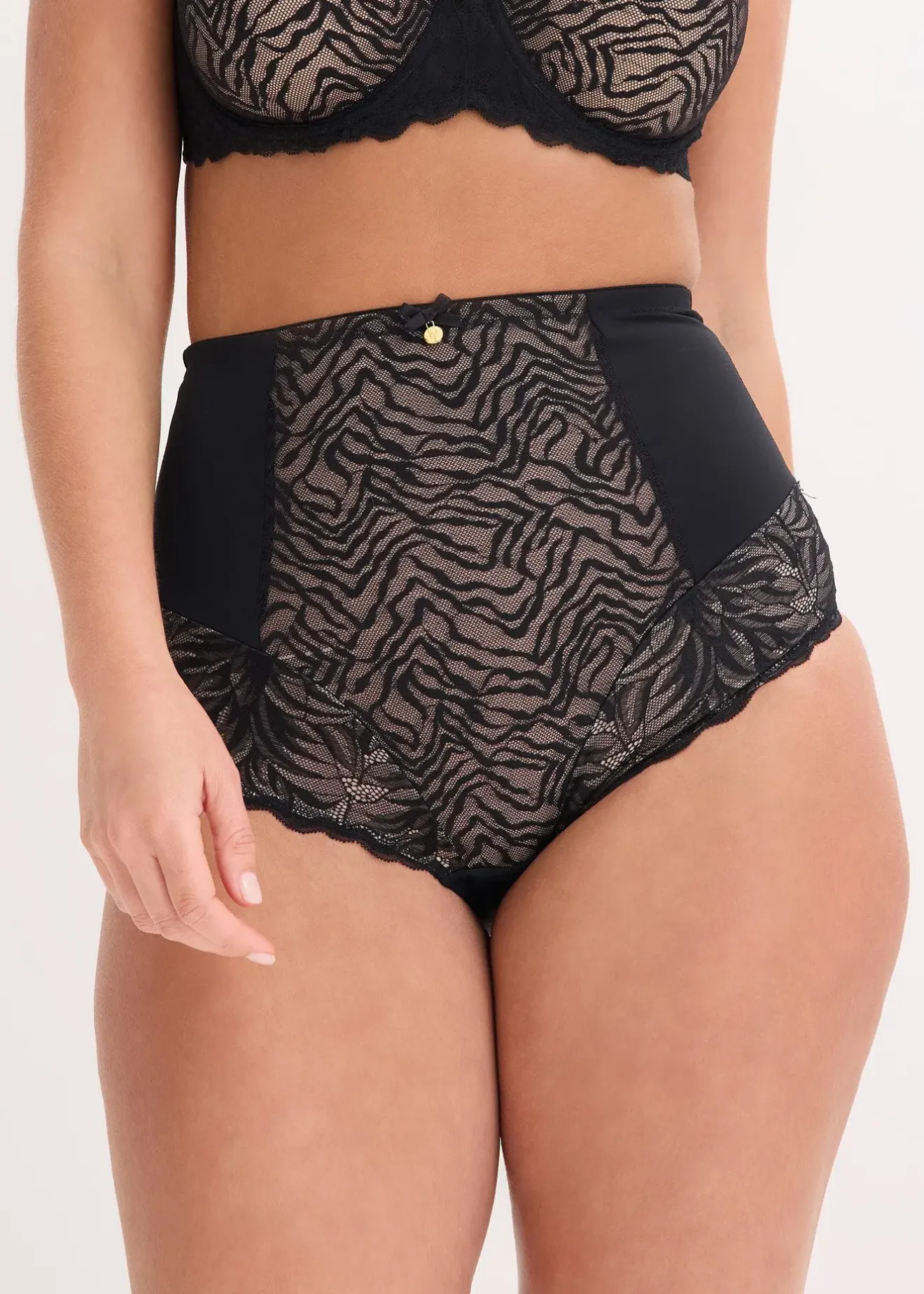 bonprix Panty sculptant à dentelle, maintien modéré|Femme Lingerie Sculptante|Bas