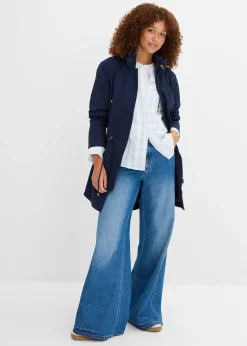 bonprix Parka courte en coton à col montant, cintrée|Femme Vestes & Manteaux