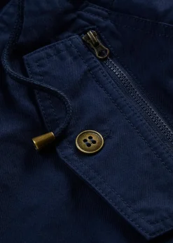 bonprix Parka courte en coton à col montant, cintrée|Femme Vestes & Manteaux