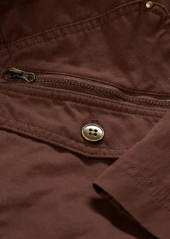 Femme bonprix Vestes & Manteaux|Parka courte en coton à col montant, cintrée