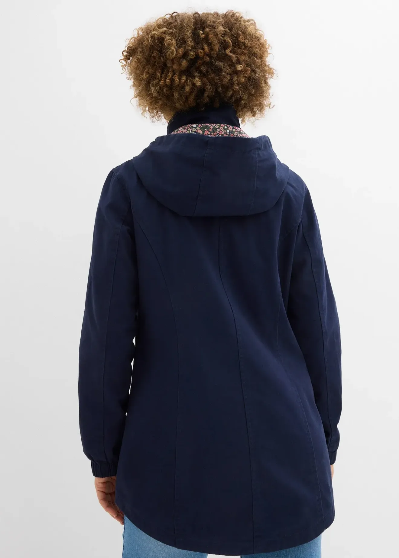 Femme bonprix Vestes & Manteaux|Parka de mi-saison en coton avec capuche imprimée