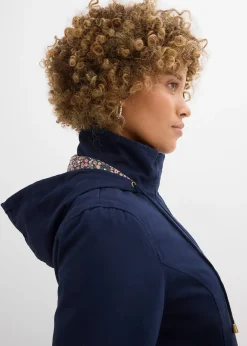 Femme bonprix Vestes & Manteaux|Parka de mi-saison en coton avec capuche imprimée