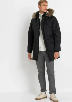 Homme bonprix Vestes|Parka d’hiver à doublure peluche et capuche amovible