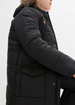 bonprix Parka d’hiver à détails enduits et capuche bordée|Enfant Vêtements Enfant|Garçons 9-16 Ans·Vestes Outdoor