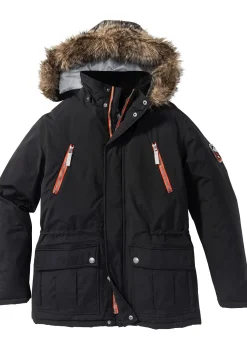 Homme bonprix Vêtements De Plein Air|Vestes|Parka d’hiver déperlante à capuche amovible