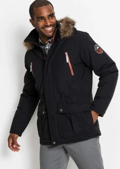 Homme bonprix Vêtements De Plein Air|Vestes|Parka d’hiver déperlante à capuche amovible