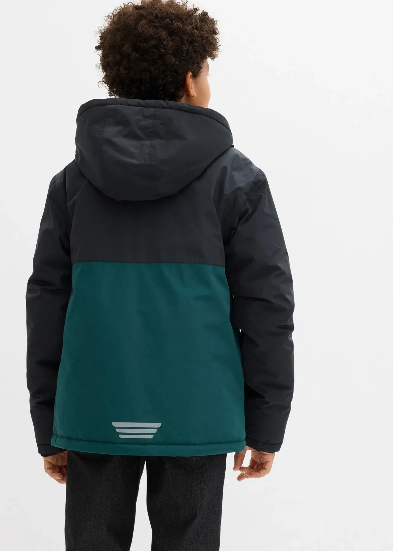 bonprix Parka d’hiver imperméable à capuche, style color block|Enfant Vêtements Enfant|Garçons 9-16 Ans·Vestes Outdoor