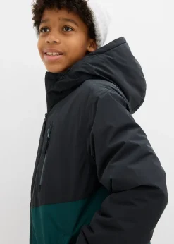 bonprix Parka d’hiver imperméable à capuche, style color block|Enfant Vêtements Enfant|Garçons 9-16 Ans·Vestes Outdoor