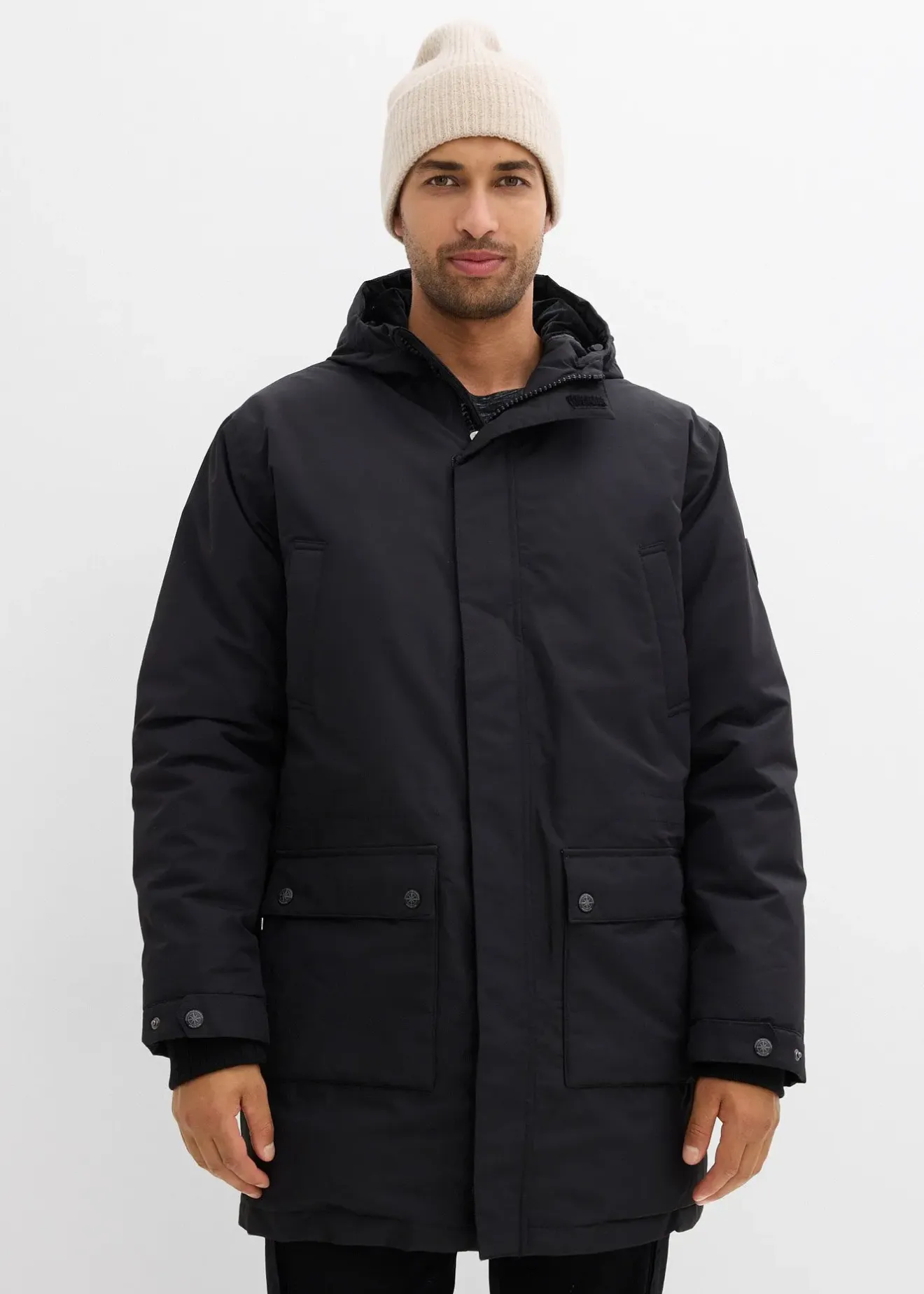 bonprix Parka d’hiver imperméable avec duvet véritable|Homme Vêtements Thermiques|Vêtements De Plein Air
