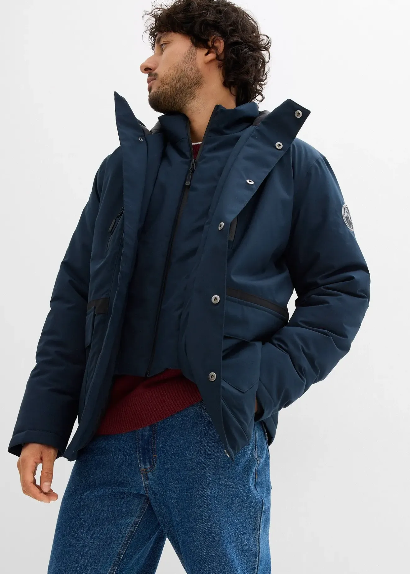 Homme bonprix Vêtements De Plein Air|Vestes|Parka d’hiver imperméable et coupe-vent