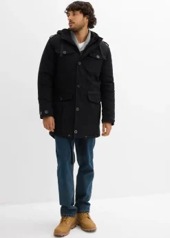 bonprix Parka d’hiver style militaire à doublure sherpa douce|Homme Vêtements De Plein Air|Vestes