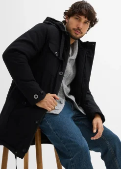 bonprix Parka d’hiver style militaire à doublure sherpa douce|Homme Vêtements De Plein Air|Vestes