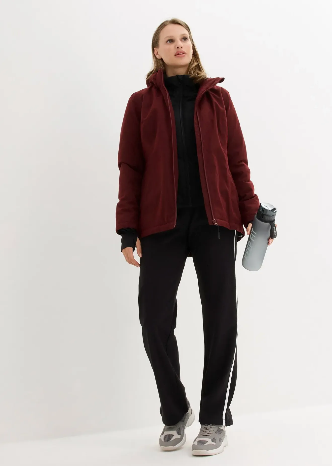 Femme bonprix Vêtements De Plein Air|Vêtements De Sport|Parka imperméable, style 2 en 1