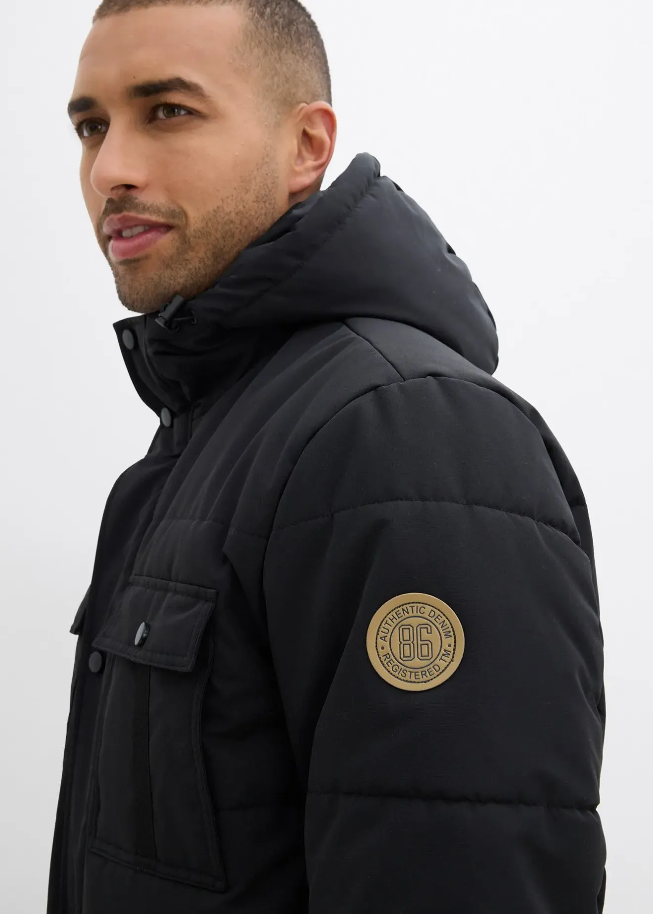 bonprix Parka matelassée et déperlante avec poches|Homme Vestes