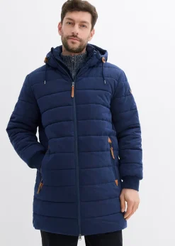 bonprix Parka matelassée et rembourrée à capuche et détails enduits|Homme Vestes