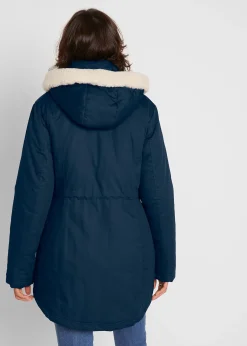 bonprix Parka rembourrée avec bordure sherpa|Femme Vestes & Manteaux