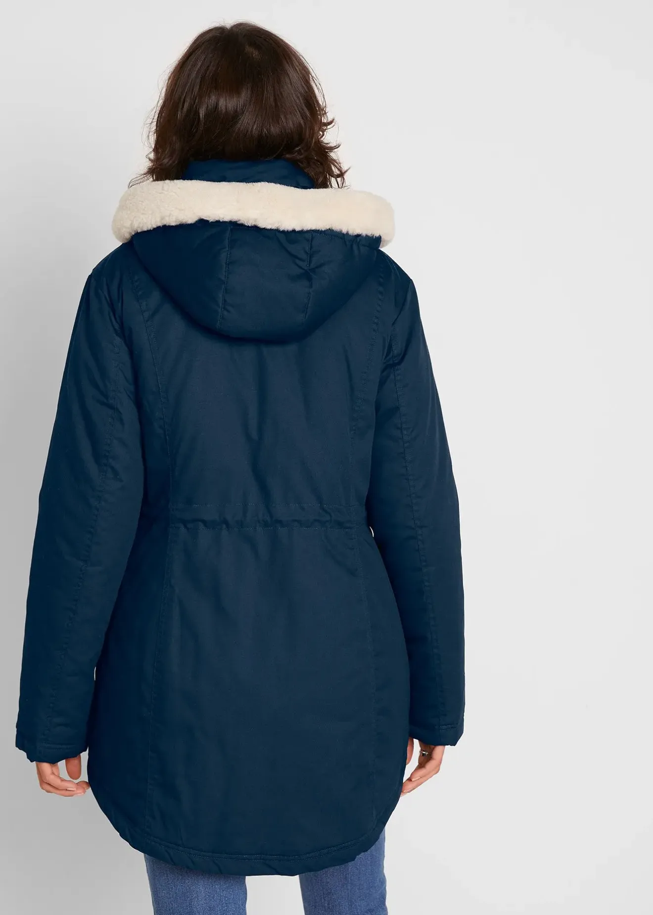 bonprix Parka rembourrée avec bordure sherpa|Femme Vestes & Manteaux
