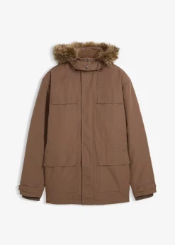 bonprix Parka rembourrée avec doublure polaire et capuche amovible|Homme Vestes