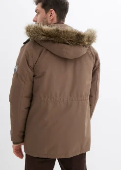 bonprix Parka rembourrée avec doublure polaire et capuche amovible|Homme Vestes
