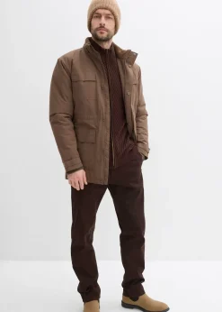 bonprix Parka rembourrée avec doublure polaire et capuche amovible|Homme Vestes