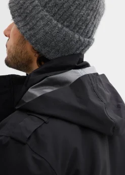 bonprix Parka technique imperméable à capuche enroulable et épaulettes|Homme Vestes