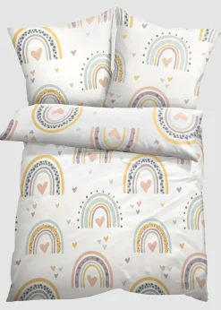 bonprix Parure de lit enfant avec arcs-en-ciel| Chambre À Coucher·Parures De Lit|Parures De Lit