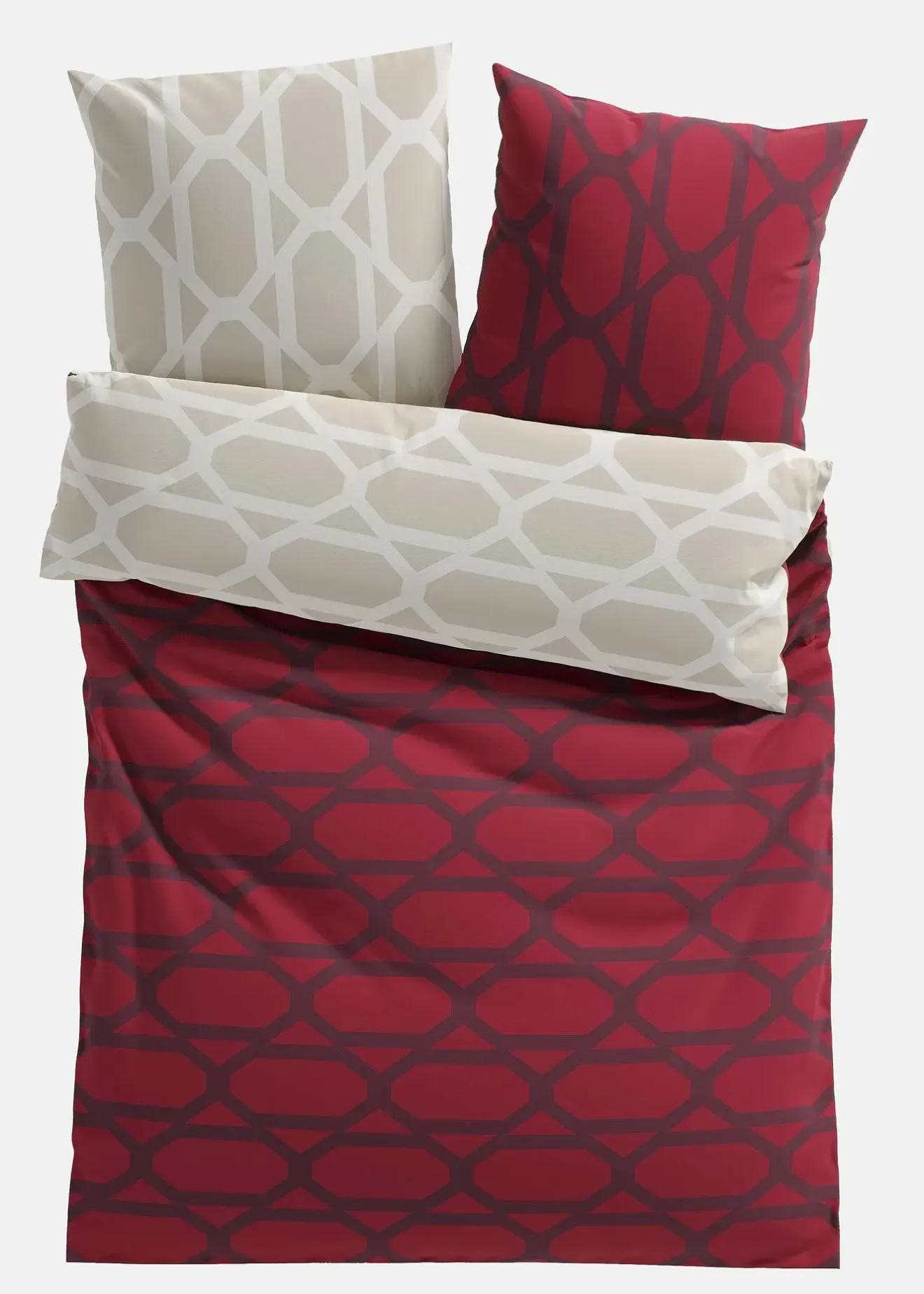 bonprix Chambre À Coucher·Parures De Lit|Parures De Lit|Parure de lit réversible en coton mélangé