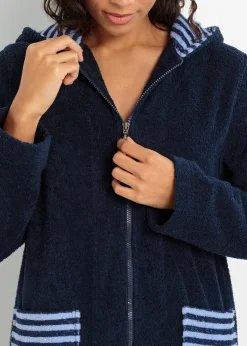 Femme bonprix Peignoirs|Peignoir de bain zippé en éponge