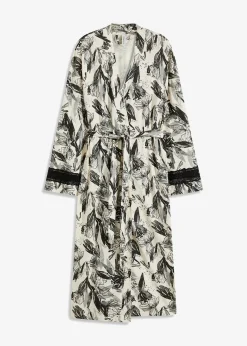 Femme bonprix Peignoirs|Peignoir kimono doux en viscose mélangée